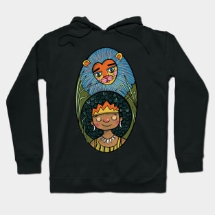 Leo Zodiac Strength: Fearless Jungle Encounter Hoodie